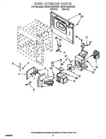 Oven Interior parts for Whirlpool Microwave MC810XAB0 from AppliancePartsPros.com