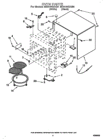 Oven parts for Whirlpool Microwave MC810XAB0 from AppliancePartsPros.com