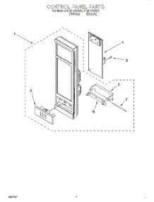 06 - Control Panel parts for Whirlpool Microwave MC8130XAB1 from AppliancePartsPros.com
