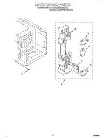 Latch Board parts for Whirlpool Microwave OEMMT2110SJB0 from AppliancePartsPros.com