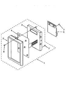 Control Panel parts for Whirlpool Microwave MH7155XBZ0 from AppliancePartsPros.com