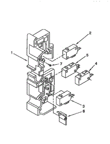 Latch Board parts for Whirlpool Microwave MH7155XBZ0 from AppliancePartsPros.com