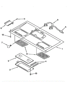 Ventilation parts for Whirlpool Microwave MH7155XBZ0 from AppliancePartsPros.com