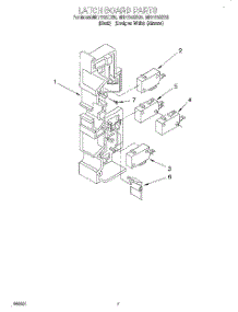 06 - Latch Board parts for Whirlpool Microwave MH7115XBZ6 from AppliancePartsPros.com