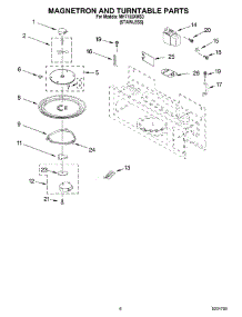 05 - Magnetron And Turntable Parts parts for Whirlpool Microwave MH7155XMS0 from AppliancePartsPros.com