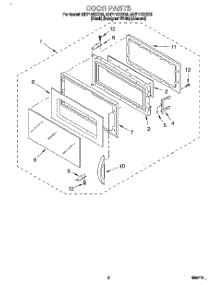 02 - Door parts for Whirlpool Microwave MH7115XBQ2 from AppliancePartsPros.com