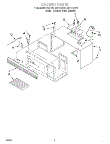 03 - Cabinet parts for Whirlpool Microwave MH7115XBB6 from AppliancePartsPros.com