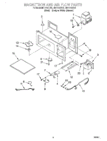 04 - Magnetron And Air Flow parts for Whirlpool Microwave MH7115XBB6 from AppliancePartsPros.com
