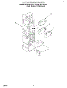 06 - Latch Board parts for Whirlpool Microwave MH7115XBZ4 from AppliancePartsPros.com