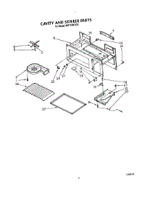 07 - Cavity And Stirrer parts for Whirlpool Microwave MH7100XYQ0 from AppliancePartsPros.com