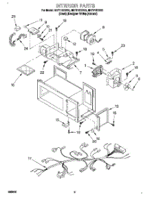 05 - Interior parts for Whirlpool Microwave MH7115XBQ0 from AppliancePartsPros.com
