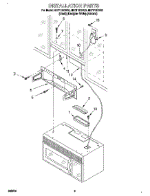 08 - Installation parts for Whirlpool Microwave MH7115XBQ0 from AppliancePartsPros.com