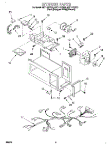 05 - Interior parts for Whirlpool Microwave MH7115XBB2 from AppliancePartsPros.com