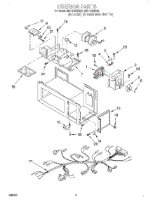05 - Interior, Lit / Optional parts for Whirlpool Microwave MH7110XBQ6 from AppliancePartsPros.com
