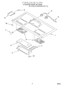07 - Ventilation parts for Whirlpool Microwave MH7110XBQ6 from AppliancePartsPros.com