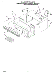 03 - Cabinet parts for Whirlpool Microwave MH7115XBB1 from AppliancePartsPros.com
