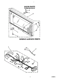 05 - Door, Wiring Harness, Lit / Optional parts for Whirlpool Microwave MH7100XYB0 from AppliancePartsPros.com