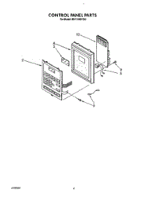 06 - Control Panel parts for Whirlpool Microwave MH7100XYB0 from AppliancePartsPros.com