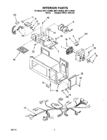 05 - Interior parts for Whirlpool Microwave MH7115XBZ5 from AppliancePartsPros.com