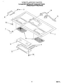 07 - Ventilation parts for Whirlpool Microwave MH7115XBZ2 from AppliancePartsPros.com