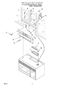 07 - Installation parts for Whirlpool Microwave MH9115XBQ5 from AppliancePartsPros.com