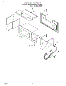 09 - Interior parts for Whirlpool Microwave MH9115XBQ5 from AppliancePartsPros.com