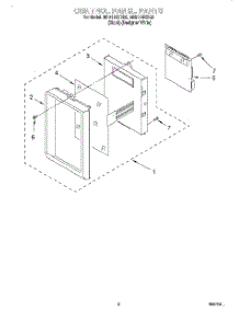 02 - Control Panel parts for Whirlpool Microwave MH9115XBQ2 from AppliancePartsPros.com
