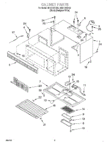 03 - Cabinet parts for Whirlpool Microwave MH9115XBQ2 from AppliancePartsPros.com