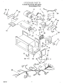 06 - Interior parts for Whirlpool Microwave MH9115XBQ2 from AppliancePartsPros.com