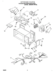 05 - Interior, Lit / Optional parts for Whirlpool Microwave MH6110XBB0 from AppliancePartsPros.com