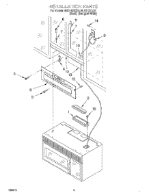 07 - Installation parts for Whirlpool Microwave MH9115XEB0 from AppliancePartsPros.com