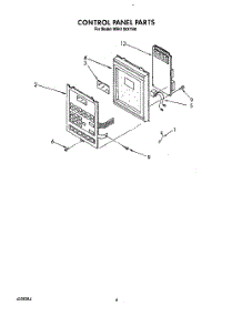 06 - Control Panel parts for Whirlpool Microwave MH6100XYB0 from AppliancePartsPros.com