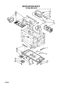 08 - Ventilation parts for Whirlpool Microwave MH6100XYB0 from AppliancePartsPros.com