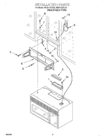 07 - Installation parts for Whirlpool Microwave MH9115XBB0 from AppliancePartsPros.com