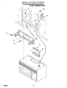08 - Installation parts for Whirlpool Microwave MH6110XBQ0 from AppliancePartsPros.com