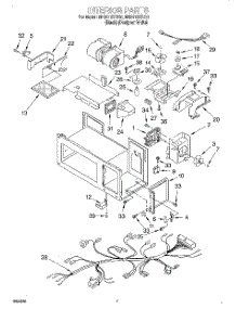 06 - Interior parts for Whirlpool Microwave MH9115XBQ0 from AppliancePartsPros.com