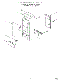 02 - Control Panel parts for Whirlpool Microwave MT1151SGQ0 from AppliancePartsPros.com