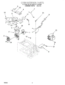 05 - Oven Interior, Literature parts for Whirlpool Microwave MT1151SGQ0 from AppliancePartsPros.com