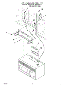 07 - Installation parts for Whirlpool Microwave MH9115XBB1 from AppliancePartsPros.com