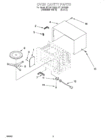 03 - Oven Cavity parts for Whirlpool Microwave MT1151SGB0 from AppliancePartsPros.com