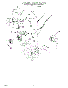 05 - Oven Interior, Literature parts for Whirlpool Microwave CMT135SGW0 from AppliancePartsPros.com