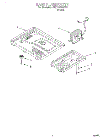 06 - Base Plate parts for Whirlpool Microwave CMT135SGW0 from AppliancePartsPros.com