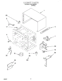 03 - Cabinet, Literature parts for Whirlpool Microwave CMT102SGW0 from AppliancePartsPros.com