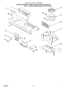 04 - Air Flow parts for Whirlpool Microwave MH8150XJT0 from AppliancePartsPros.com