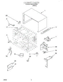 03 - Cabinet, Literature parts for Whirlpool Microwave CMT101SGW0 from AppliancePartsPros.com