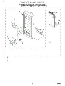 02 - Control Panel parts for Whirlpool Microwave MT4111XBG0 from AppliancePartsPros.com