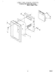 02 - Control Panel parts for Whirlpool Microwave GH9115XEB0 from AppliancePartsPros.com