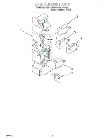 04 - Latch Board, Literature parts for Whirlpool Microwave GH9115XEB0 from AppliancePartsPros.com