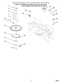 05 - Magnetron And Turntable parts for Whirlpool Microwave GH7145XFB0 from AppliancePartsPros.com