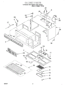 03 - Cabinet parts for Whirlpool Microwave GH9115XEQ0 from AppliancePartsPros.com